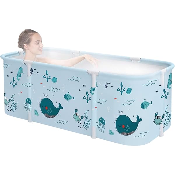 Vasca Pieghevole Per Neonati 0-36 Mesi - Con Termometro, Seggiolino E Cuscino, Antiscivolo