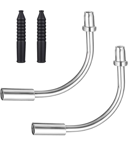 Tuyau Guide Cable Frein Velo V-Brake Noodles Avec Bottes Anti-poussière - Lot De 2
