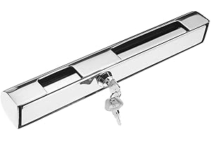 ANAJOY Marine Outboard Motor Lock w/ 2 Keys, Outboard Engine Stainless Steel Anti Theft Device Lock fits for Yacht/Boat/Speedboat/Fishing Boat/Outboard Engines