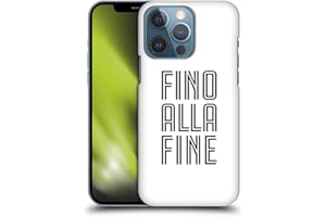 Head Case Designs Licenza Ufficiale Juventus Football Club Fino alla Fine Bianco Tipo Custodia Cover Dura per Parte Posteriore Compatibile con Apple iPhone 13 PRO