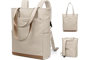 GOLF QUALITY Mochila Portatil Mujer 16 Pulgadas, Mochila Viaje Impermeable Antirrobo Backpack,Mochila Escolar Mochilas para Ordenador Portátil para la Profesora Trabajo Viajes, Albicocca