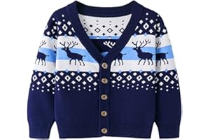 BOBORA Kids Knitwear Cardigan Girls Boys Long Sleeve Knitted Sweatshirt Children Autumn Winter Knitting Sweater Jumper 2-7Years