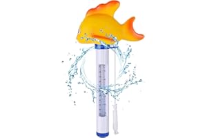 Atsmoce® Schwimmende Pool Thermometer, Bruchfest Wasserthermometer, Wasserthermometer, Baby Poolthermometer für Schwimmbäder, Badewannen, Fischbecken, Teich (B)