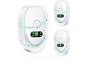 GECOOL 3-Pack Air Purifier Plug In with Negative Ion Technology, Mini Portable Ioniser for Home Bedroom Office, Odor Eliminator for Unfreshed Air, Pets, Toilets, Quiet Air Freshener