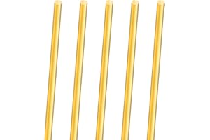 5PCS 4mm Brass Rod,iMeistek 300mm Length Brass Solid Round Rods for Lathe Bar Stock, DIY Crafts