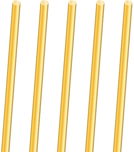 Lot De 5 Tiges Laiton Doré 200mm X 3mm | Pour Tour CNC Et Projets DIY - Précision Et Durabilité