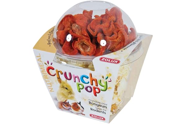 Zolux Friandises pour rongeurs Crunchy Pop Carotte 43G Pop Corn et Carottes