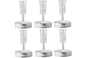 Uanqfegy Jäsningslock, 6 st plastkit med luftlås 7 cm