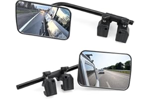 LMYSUFI Espejo de remolque de coche, Espejos de remolque de caravana, Universal Externo Autocaravana retrovisores Extensiones para remolque Seguro, para coches Remolque Furgoneta SUV Camiones Touring (1 par)