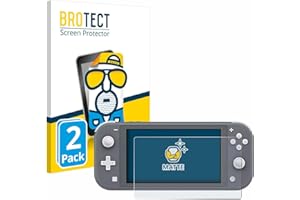 BROTECT Protector Pantalla Anti-Reflejos para Nintendo Switch Lite (2 Unidades) Película Mate Anti-Huellas