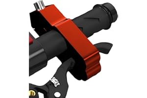 WODHMIEY Candado Moto, Aleación de Aluminio Candado Moto Antirrobo, Bloqueo de un Solo Toque Pinza Moto Antirrobo, Para Ciclomotores, Scooters, VehíCulos Todoterreno, Rojo