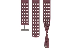 SUUNTO 22 ATH2 Bracelet de Montre Compatible Race, Vertical, 9 peak pro, 9 peak, 5 peak, Strap Bande de Remplacement en Silicone Souple de 22mm, S+M