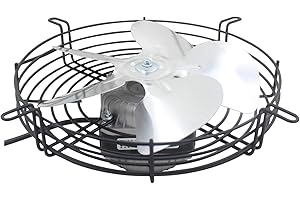 OOMVARMER Motor ventilador condensador con rejilla protector 230v refrigeración frigorifico congelador frigo extractor axial evaporador (40w 225m Diametro Esterno)