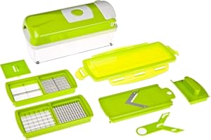 Genius Nicer Dicer Smart 7-częściowy zestaw do krojenia w kiwi w kostki, szatkowania, krojenia owoców i warzyw, znany z TV NOWOŚĆ, 22,2 x 10 x 8,1999999999999999999993 cm