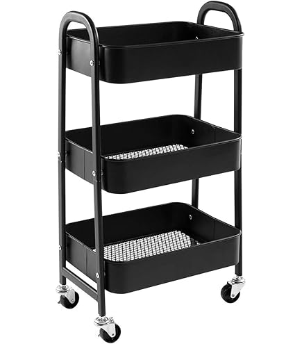 Carrello Portaoggetti 4 Ripiani Con Ruote - Organizer Per Cucina, Bagno O Ufficio - Foto 6