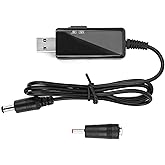 USB zu DC Booster Kabel, Powerbank Router Kabel USB Boost Converter DC 5V zu 9V 12V Digitalanzeige, Einstellbare 5521M USB DC