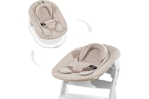 hauck Alpha Bouncer 2in1, Disney Winnie the Pooh - Sdraietta Neonato con Base Dondolo Compatibile con Seggioloni Pappa Alpha+ e Beta+ da 0 Mesi fino a 9 kg con Cintura a 3 Punti e Riduttore di Seduta