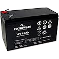 Tecnoware Batteria Ermetica al Piombo 12 V Capacità 7 Ah - per UPS, Sistemi di Videosorveglianza e Allarme - Attacco Faston 6