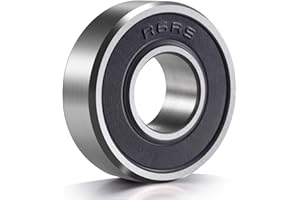 ANCIRS 10 Pack R6-2RS Ball Bearings, 3/8’’x 7/8’’x 9/32’’ Double Rubber Sealed Miniature Deep Groove Ball Bearing, R6-rs