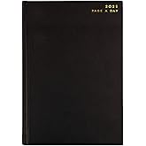 Invero 2025 Page A Day A5 Hardback Diary – Jan 2025 To Dec 2025 Planner Organizer Calendar With Hour Intervals Worldwide Travel And Metric Information Purple