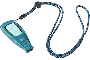 Coachi Whizzclick 2in1- Include Un clicker e Un Fischietto, utile per Il richiamo. Addestramento con Il clicker, Cordino Regolabile e Catarifrangente, Ideale per Cani e Cuccioli