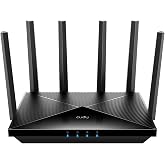 Cudy BE11000 Wi-Fi 7 Tri-Band Mesh to 2.5G Router, WR11000 | 3-band Wi-Fi 7, 5765, 4324, and 688Mbps, 4x 2, 5GbE, 6 Antennas,