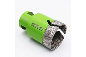 FACHLICH Punte per Trapano Diamantate 40mm per Perforazione a Secco Piastrelle Porcellana Marmo Ceramica Granito