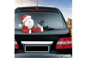 YULOONG Natale Halloween Tergicristallo per finestrino posteriore dell'auto Adesivi statici Colorati adesivi Decorazioni per decalcomanie Adesivo per finestra carino Rimovibile Riutilizzabile A5