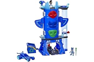 PJ Masks Quartier generale, pigiama QG di lusso, giocattolo prescolare con 2 figure e 1 veicolo, per bambini dai 3 anni