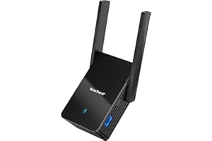 BrosTrend AX3000 Mbps Adaptateur WiFi Ethernet aevc Gigabit LAN, Bi-Bande 5GHz / 2.4GHz Pont WiFi Ethernet, Antenne Wi-FI RJ45 Puissante pour Imprimante, TV, Console de Jeux, Caméra IP, Xbox, PC etc.