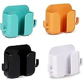 Tensea Pack Of 4 Wall Mount Phone Holder Mobile Charging Stand With 2 Hook Mobie Holder For Bedroom Bathroom Kitchen Shelves 