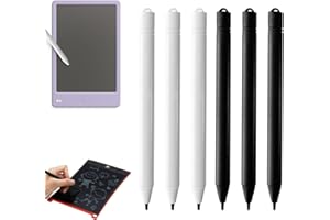 BOULESENM Stylet Tablette, 6 Pcs Stylos pour Tablette D'écriture LCD Stylos pour Planche, Stylo à Dessin LCD Jouet en Vrac, Adaptée Aux Tablettés D'écriture LCD et Tablettés de Dessin Stylo