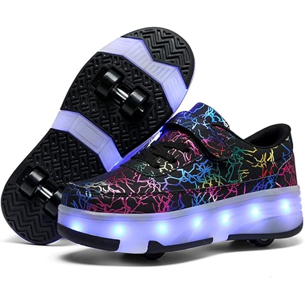 Scarpe Con Rotelle Mateju Retrattili Per Bambino Skateboard Bambina