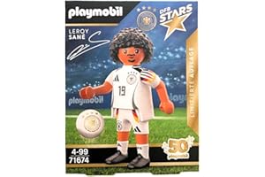 PLAYMOBIL DFB Stars Spielerfiguren zur Auswahl - Limitierte Auflage zur EM 2024 (71674 - Leroy Sané)