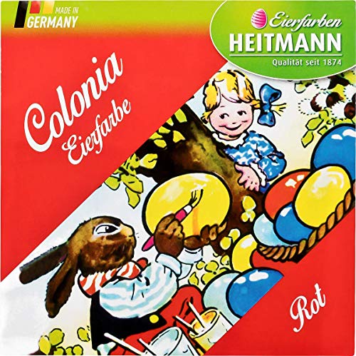 Heitmann Eierfarben Huevo de Pascua Colonia Color Rojo