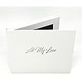 Talking Print 7" IPS HD Video Memory Book - 'All My Love' Silver Foiled on Cover - A5 Hard Backed Video Brochure - 4GB memory, allows 4 hours playtime