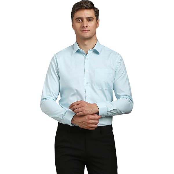 Van Heusen Men's Dress Shirt - Regular Fit Flex Collar Stretch Solid, Blue Frost, 16 Neck 34-35 Sleeve