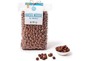 ‎PAKKA PAKKA Bio Jumbo Haselnüsse nature, roh und ungeröstet, 1kg, Öko & Fair, direkt hergestellt und abgefüllt vom Produzenten in Sugdidi, Georgien, vegan, Nüsse, 1000g (1er Pack)