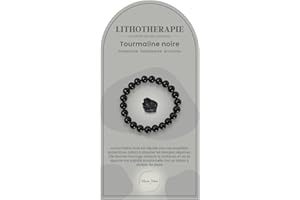 Yvelise Bracelet pierres naturelles 8mm AAA pour femme homme élastique - Lithothérapie - Cadeau de noel