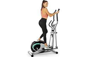 Dripex Elliptique Fitness Stepper d'Appartement Crosstrainer avec écran LCD Multifonction Appareil Maison Support de Tablette
