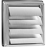 Stainless steel weather protection grille ventilation grille 100 mm 125 mm 150 mm movable slats