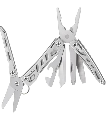NexTool Multitool Mini Sailor Multi Tool 11 En 1, Multitools Avec Ouvre-boîte/décapsuleur, Ciseaux, Tournevis, Accessoires De Camping Pour Bricolage, Pêche, Cadeaux D'anniversaire / Noël Pour Papa