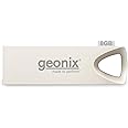 Geonix Pendrive I Silver I USB 2.0 I Keyring Design I Lightweight I Variant 8GB I 5 Years Warranty