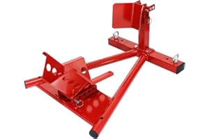 ECD Germany Soporte de Carga Rueda Moto - Caballete Delantero - Ajustable - Diámetro Rueda 13-17" - 600 kg máx. - Calzo Rueda - Cuña Acero Solido - Soporte de Aparcamiento - Mordaza Motocicleta -