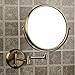 Produktbild KIEYY 8"Double Seite Badezimmer Falten Messing Rasur Make-up-Spiegel Antik Bronze an der Wand montiert mit Dual Arm 1 x 3x Lupe