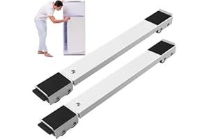 Sudnsadaks Supporto Lavatrice Asciugatrice, Piedini Ruote per Lavatrice, Sposta Mobili con Ruote, Rotelle Spostare Mobili per Carrello Base Frigorifero Fino 300 kg 24 Ruotes Base Universale Rondella