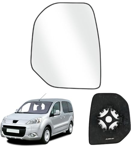 Miroir Rétroviseur Extérieur Gauche Convexe Chauffant TYC - Compatible Citroën Berlingo II, Peugeot Partner, Expert, Rifter - 3