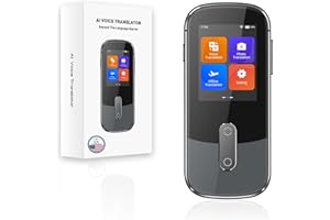 ‎ANFIER ANFIER Sprachübersetzer-Gerät W09 Offline-Unterstützung 144 Sprachen und Akzente Echtzeit-Übersetzung 98% hohe Genauigkeit Schnelle Reaktion in 1S Ideal für Reisen, Lernen und Business