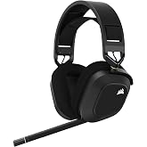 Corsair HS80 RGB Wireless Gaming Headset, Dolby Atmos, Spatial Audio, Slipstream Technology, Dynamic RGB Lighting, Discord