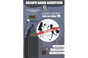 Escape Game Espion : Agent Secret Pris au Piège (7 à 9 ans) | Livre-jeu Anniversaire et Loisirs en Famille: Cahier d'animation pour enfants !